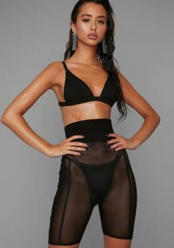 Poster Grl Bottoms Winning Act Mesh Biker Shorts
