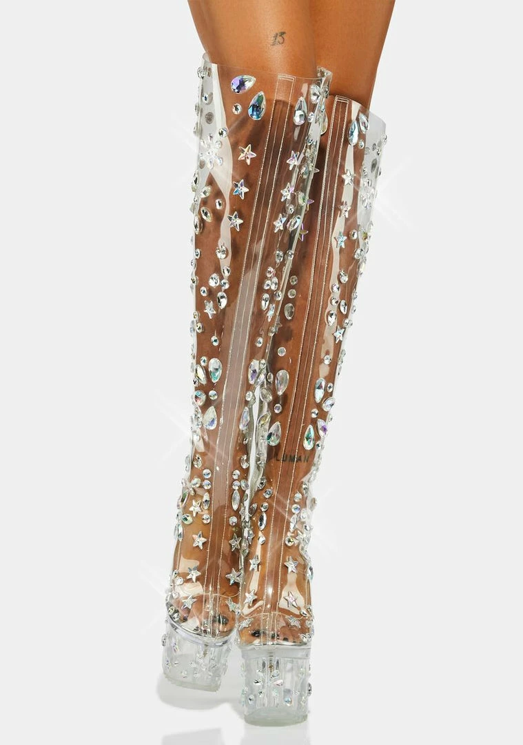 Poster Grl Snowflake Princess Clear Platform Boots Platforms 5 Poster Grl Snowflake Princess Clear Platform Boots Platforms