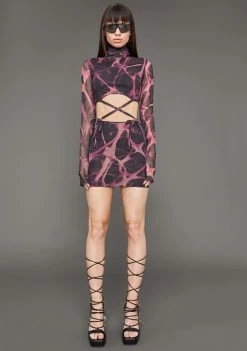 Poster Grl Diva DNA Mesh Mini Dress
