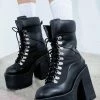 Poster Grl Platforms Werkin' Overtime Platform Hiker Boots