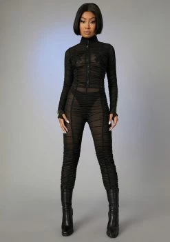 Poster Grl Jumpsuits & Rompers Run The Scene Mesh Catsuit