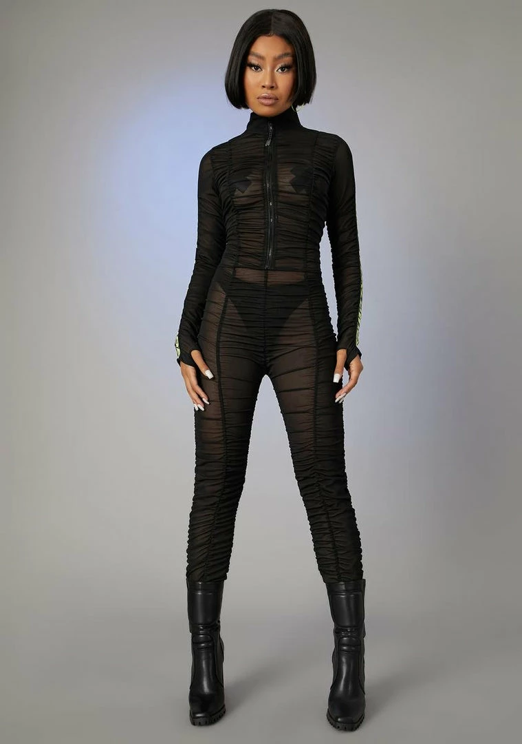 Poster Grl Jumpsuits & Rompers Run The Scene Mesh Catsuit 3 Poster Grl Jumpsuits & Rompers Run The Scene Mesh Catsuit