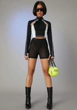 Poster Grl Nightly Duty Shrug Crop Top Set