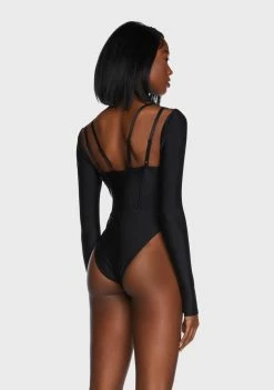 Poster Grl Cut-Out Bodysuit Lick You Lots Strappy Bodysuit