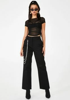 Poster Grl Sin 100 Percent That Bish Mesh Tee Tops