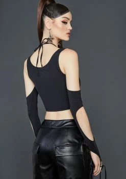 Poster Grl Night Game Over Halter Top