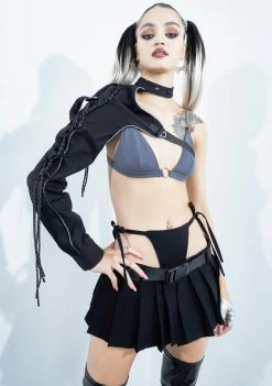 Poster Grl Viral Vixen Shoulder Harness Shrug Tops