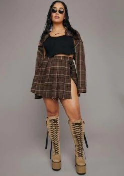 Poster Grl Plus No Regulations Crop Tank Tops