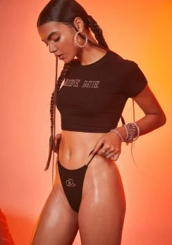 Poster Grl Lingerie & Sleepwear Slow Ride Baby Tee & Thong Set 7 Poster Grl Lingerie & Sleepwear Slow Ride Baby Tee & Thong Set