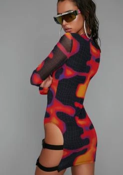 Poster Grl Dresses Heatin' Up Mesh Dress 9 Poster Grl Dresses Heatin' Up Mesh Dress