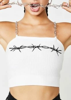 Poster Grl Icy Danger Zone Chain Cami Tops