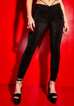 Poster Grl Wanna Be Her Ruched Heart Charm Leggings