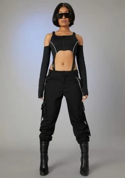 Poster Grl Tops Jetsetter Diva Cut-Out Bodysuit