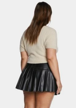 Poster Grl Plus Stunner Status Cropped Sweater Knit Sweaters