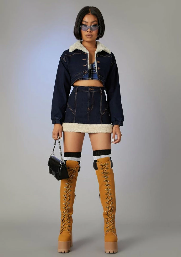 Poster Grl Attention Seeker Denim Puffer Jacket 5 Poster Grl Attention Seeker Denim Puffer Jacket