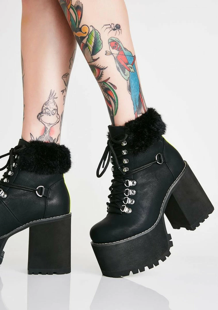 Poster Grl Platforms Street Stomper Platform Hiking Boots 3 Poster Grl Platforms Street Stomper Platform Hiking Boots