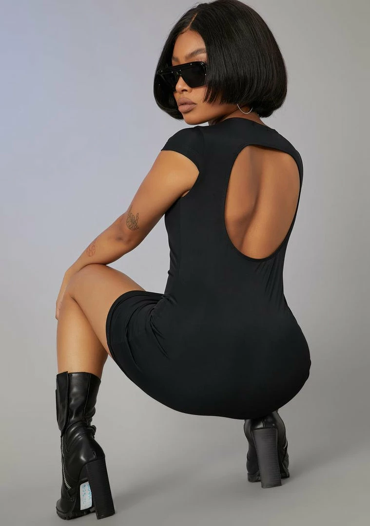 Poster Grl Rocker Gal Cut-Out Mini Dress Dresses 4 Poster Grl Rocker Gal Cut-Out Mini Dress Dresses