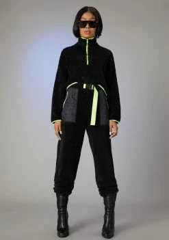 Poster Grl Outerwear None Of Ur Business Teddy Pullover