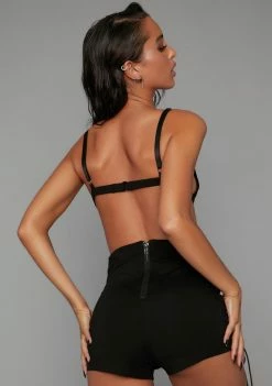 Poster Grl Pose For Me Lace Up Shorts