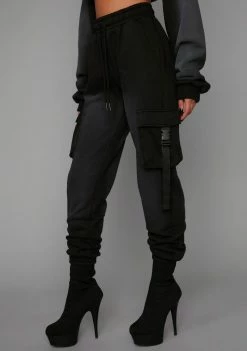 Poster Grl Attitude Adjustment Washed Cargo Joggers