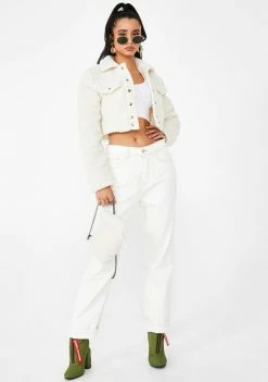 Poster Grl Blanc I'm That Bish Sherpa Set Outerwear