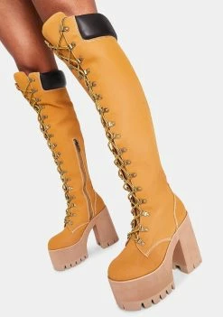 Poster Grl Step It Out Platform Work Boots Boots & Booties 8 Poster Grl Step It Out Platform Work Boots Boots & Booties