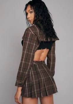 Poster Grl Olive School Sweetheart Pleated Skirt