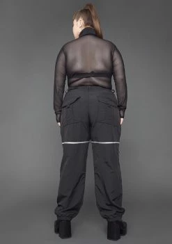 Poster Grl Bottoms You Make 'Em Sweat Nylon Cargo Pants