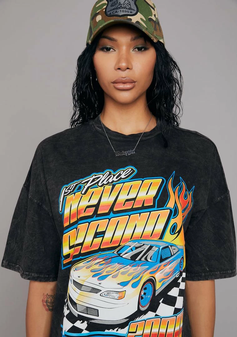 Poster Grl Graphic T-Shirt Rev Your Engine Graphic Tee 3 Poster Grl Graphic T-Shirt Rev Your Engine Graphic Tee