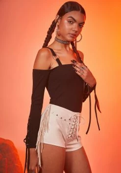 Poster Grl Tops Take My Lead Off The Shoulder Top