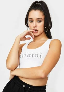 Poster Grl Call Me Mami Rhinestone Tank