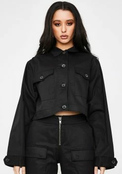 Poster Grl Late Meetings On Rodeo Utility Jacket