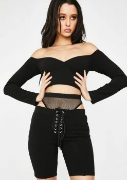 Poster Grl Jumpsuits & Rompers Bougie Brunch Biker Short Set