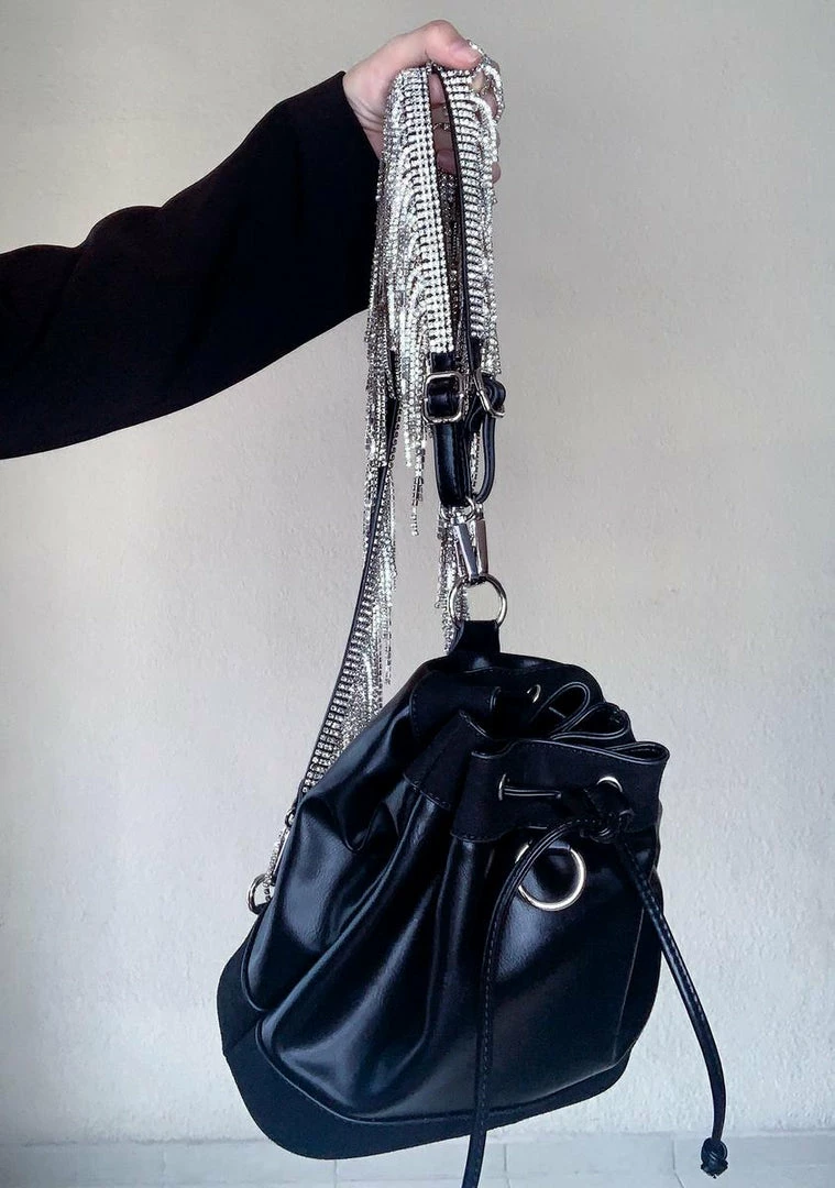 Poster Grl High Class Holdup Rhinestone Fringe Bag 7 Poster Grl High Class Holdup Rhinestone Fringe Bag