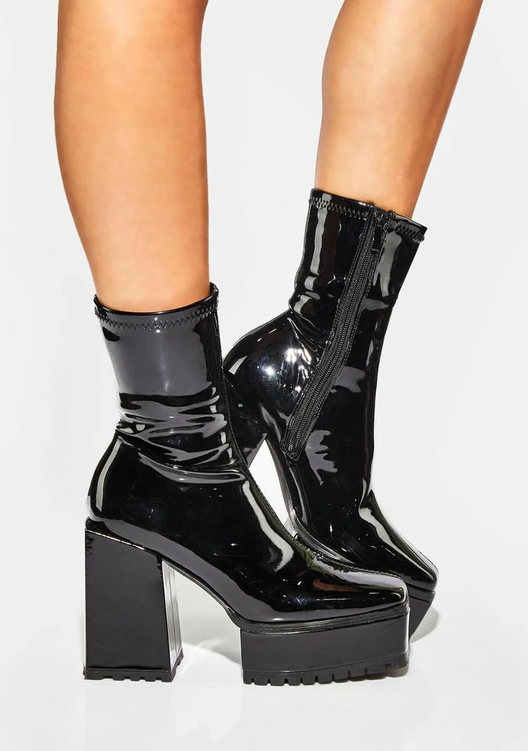 Poster Grl Patent Disappearing Act Platform Boots 3 Poster Grl Patent Disappearing Act Platform Boots