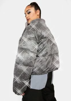 Poster Grl Outerwear Plus Tundra Tamer Sparkle Puffer Jacket