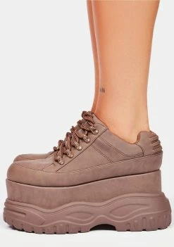 Poster Grl Platforms Coffee Pay The Bills Platform Sneakers