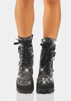 Poster Grl Combat Boots Strike It Rich Rhinestone Boots 8 Poster Grl Combat Boots Strike It Rich Rhinestone Boots