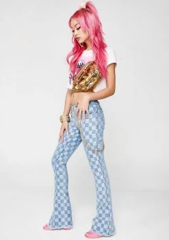 Poster Grl Workin' It Denim Bells