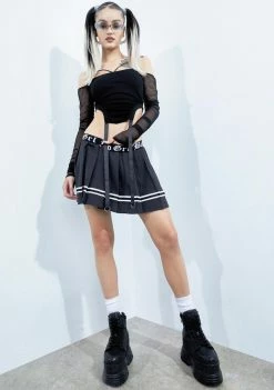 Poster Grl Bad Girl Nation Pleated Skirt Bottoms 8 Poster Grl Bad Girl Nation Pleated Skirt Bottoms