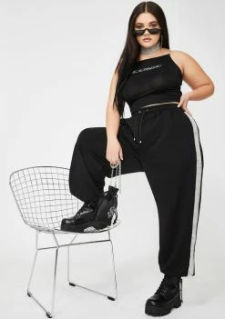 Poster Grl Your Drip Disorder Rhinestone Joggers Bottoms