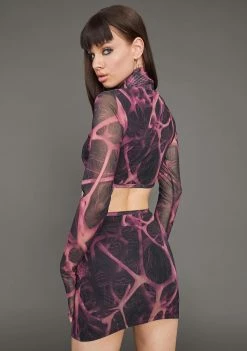 Poster Grl Diva DNA Mesh Mini Dress