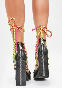Poster Grl Platforms Tried & True Bungee Lace-Up Heels 13 Poster Grl Platforms Tried & True Bungee Lace-Up Heels
