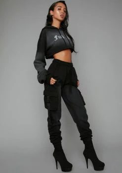 Poster Grl Attitude Adjustment Washed Cargo Joggers