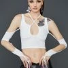 Poster Grl Game Over Halter Top Crop Halter Top