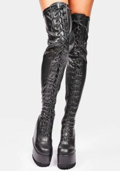 Poster Grl Serving Looks Thigh High Boots Boots & Booties