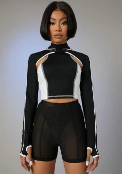 Poster Grl Nightly Duty Shrug Crop Top Set