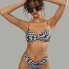 Poster Grl Warped Realm Checkered Bikini Set Swim