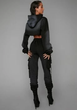 Poster Grl Attitude Adjustment Washed Cargo Joggers