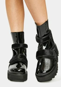 Poster Grl Wild Out Patent Harness Boots Boots & Booties